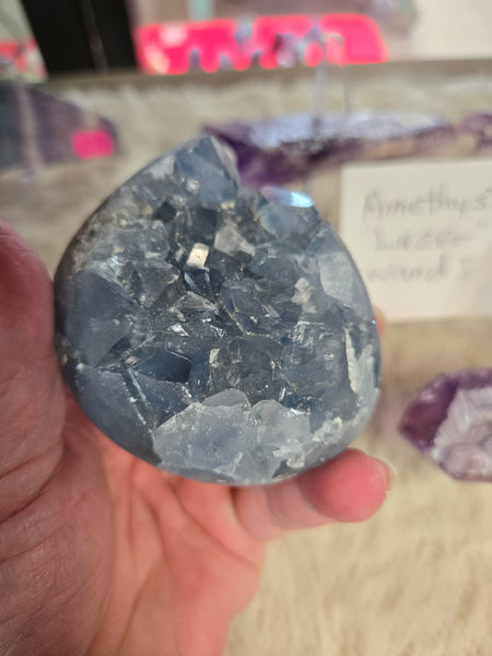 Celestite Cluster Geode C11