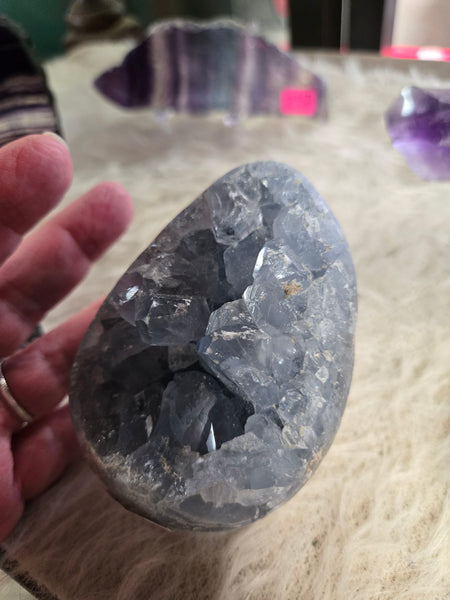 Celestite Cluster Geode C8