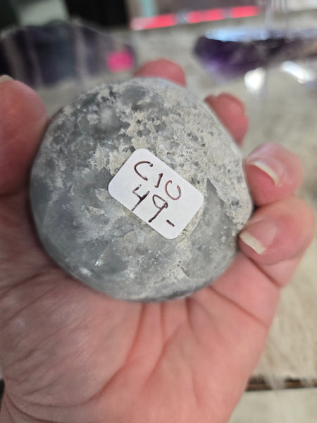 Celestite Cluster Geode Sphere C10