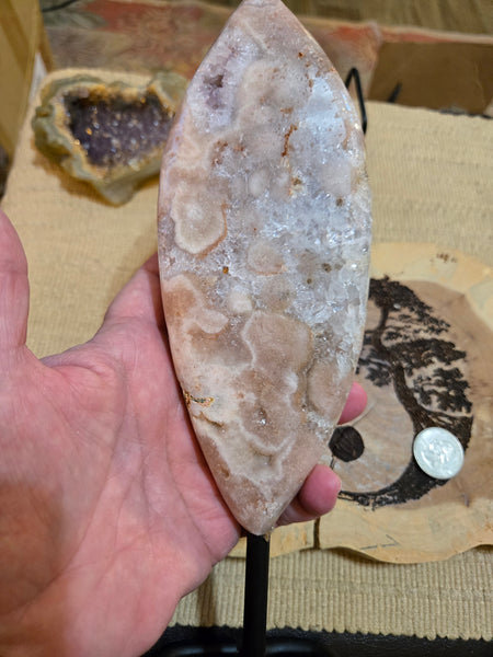 Rose Amethyst Freeform on Pin AF2