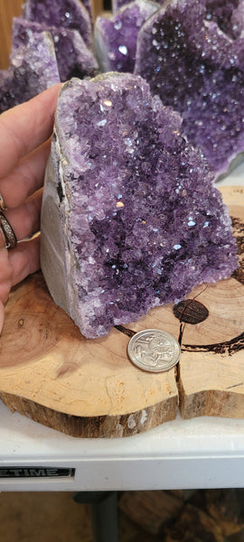 Amethyst Geode Cut Base AU3