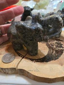 Carvings - Yooperlite Elephant YE2