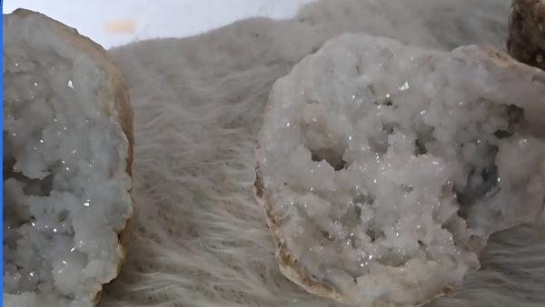 Quartz Crystals in Half Geode - Random Pull