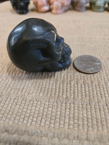 Skulls - Black Tourmaline Skull 40mm SK21