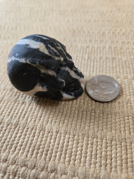 Skulls- Zebra Jasper Skull 40mm  SK12