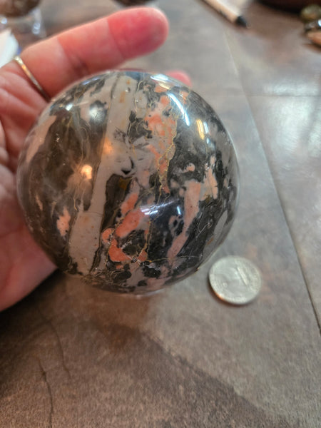 Spheres - Rhodonite Sphere RH2 80mm