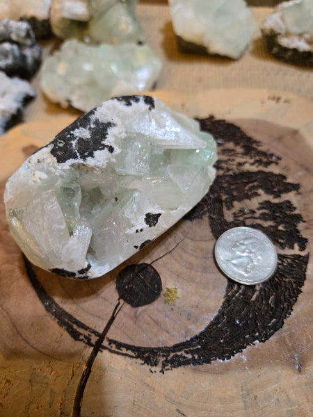 Green Apophyllite Crystal AC7 Rare