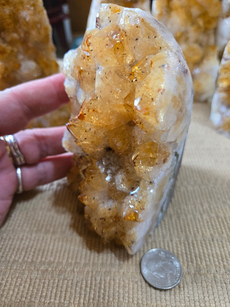 Citrine Cluster Cut Base CB6