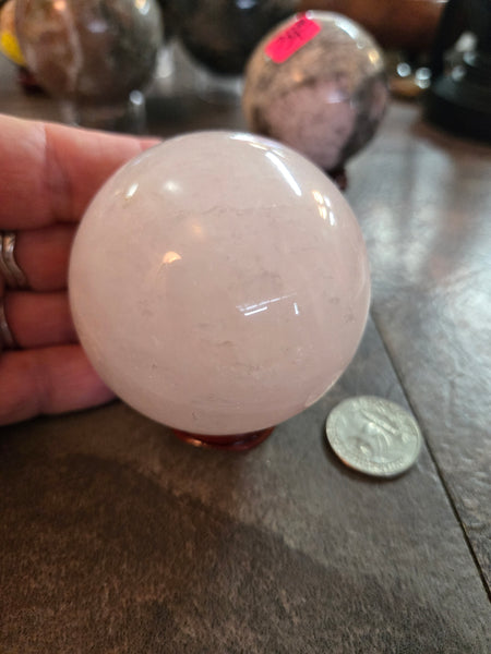 Spheres - Rose Quartz Sphere RQ1 40mm