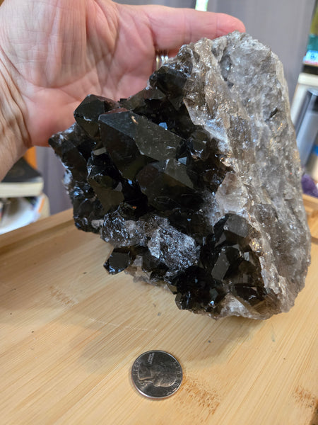 Double Sided Smokey Crystal Cluster XL