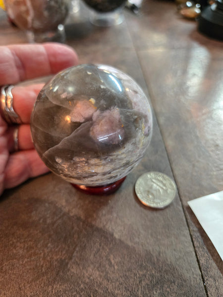 Spheres - Pink Tourmaline Sphere PT1 50mm