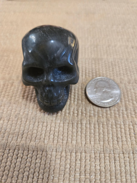 Skulls - Black Tourmaline Skull 40mm SK21