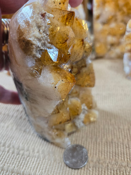 Citrine Cluster Cut Base CB4