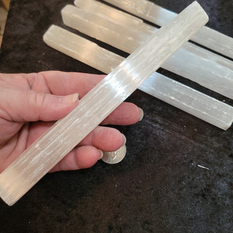 Selenite Stick - large size - 8 in (1 bar random pull)