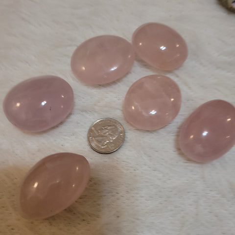 Rose Quartz Palmstone - random pull - small