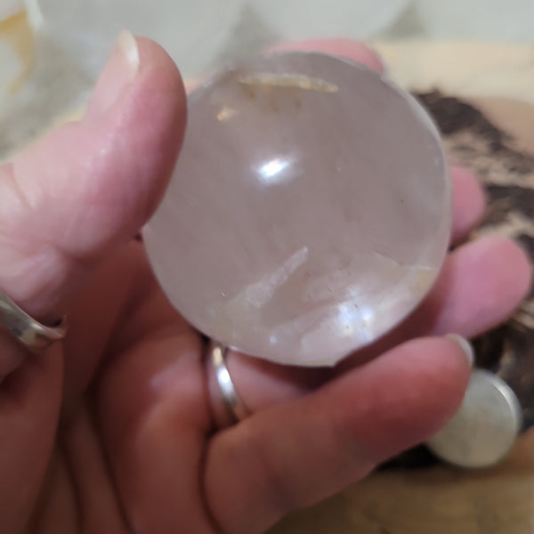 Quartz Sphere with Golden Healer Inclusion 40mm QS4