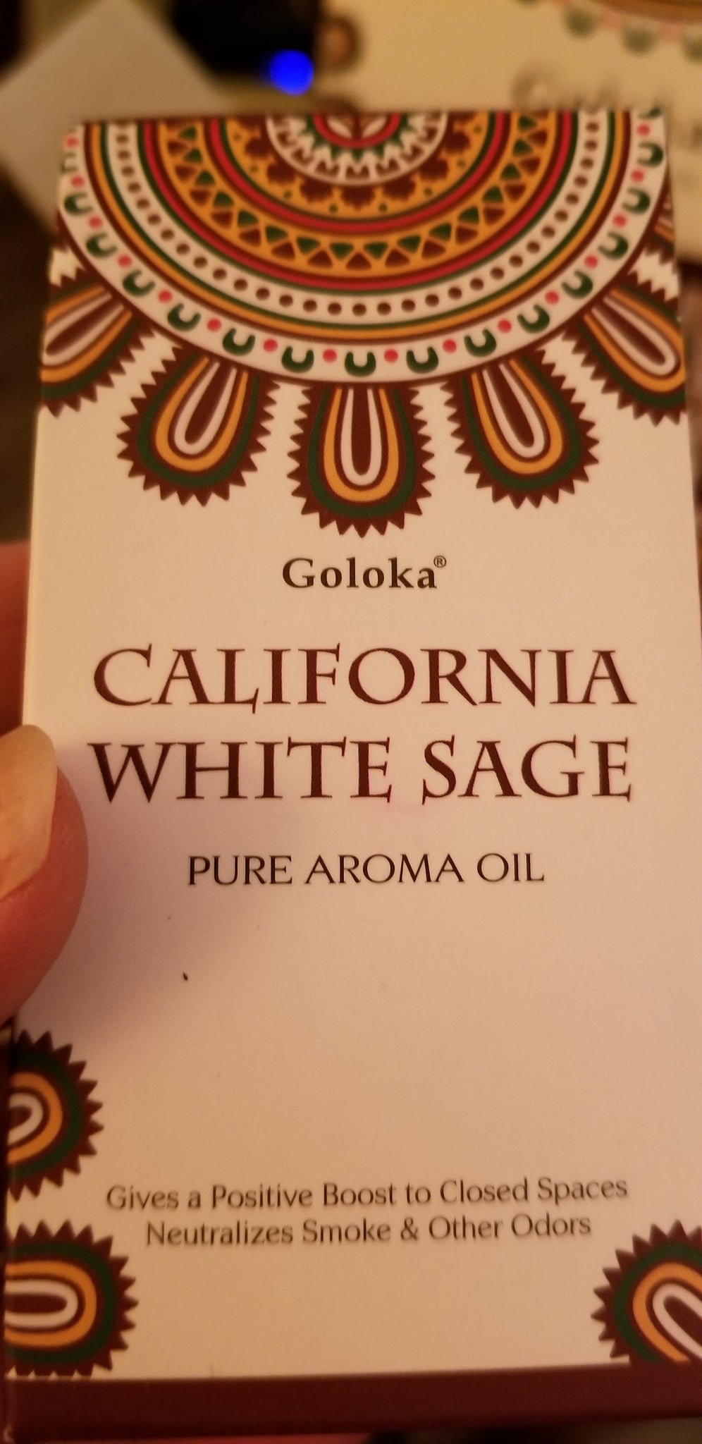 Aroma oil- Californian White Sage Goloka pure aroma oil