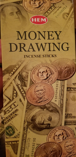 Incense- HEM Money Drawing Incense (20 stick pac)