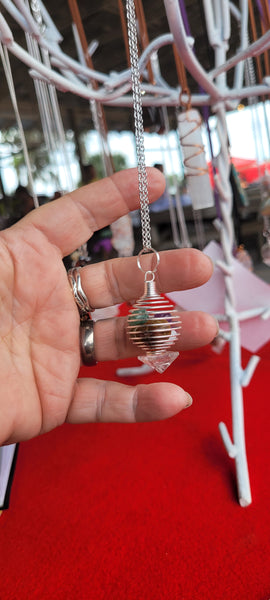 Pendants - Chakra Pendulum Pendant on Stainless Steel Chain